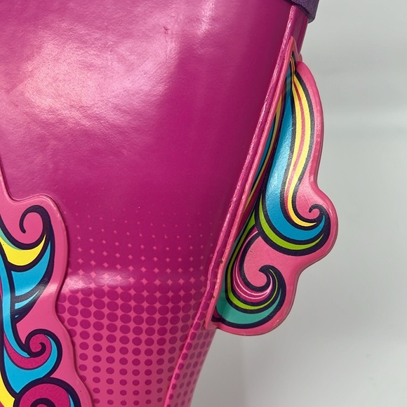 Members Mark Pink Purple Rainbow Unicorn Rain Boots Waterproof Slip On size 13/1 - Picture 11 of 11